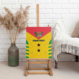 Sao Tome and Principe Football Custom Canvas Wall Art Sporty Style - Yellow Color