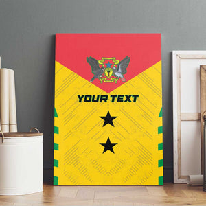 Sao Tome and Principe Football Custom Canvas Wall Art Sporty Style - Yellow Color