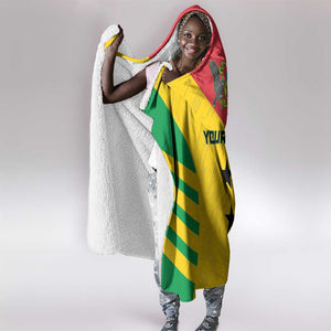 Sao Tome and Principe Football Custom Hooded Blanket Sporty Style - Yellow Color