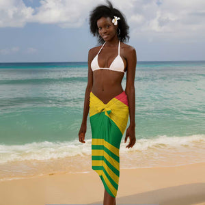 Sao Tome and Principe Football Custom Sarong Sporty Style - Yellow Color