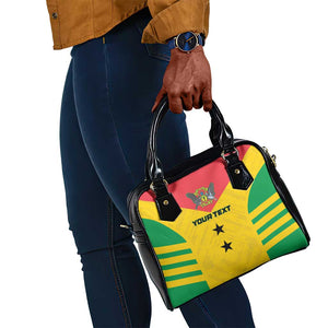 Sao Tome and Principe Football Custom Shoulder Handbag Sporty Style - Yellow Color