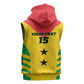 Sao Tome and Principe Football Custom Sleeveless Zip Hoodie Sporty Style - Yellow Color - African Pride