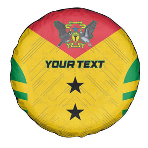 Sao Tome and Principe Football Custom Spare Tire Cover Sporty Style - Yellow Color