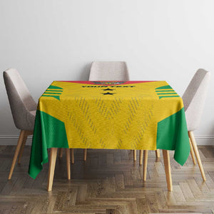 Sao Tome and Principe Football Custom Tablecloth Sporty Style - Yellow Color