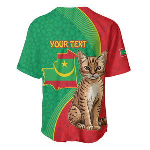 Personalized Mauritania Baseball Jersey Felis Lybica - Islamic Mix African Pattern