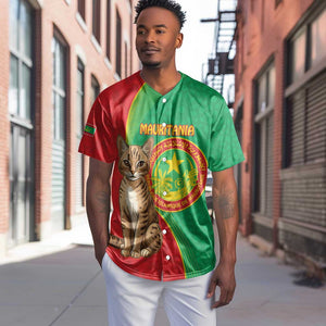 Personalized Mauritania Baseball Jersey Felis Lybica - Islamic Mix African Pattern