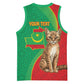 Personalized Mauritania Basketball Jersey Felis Lybica - Islamic Mix African Pattern LT15
