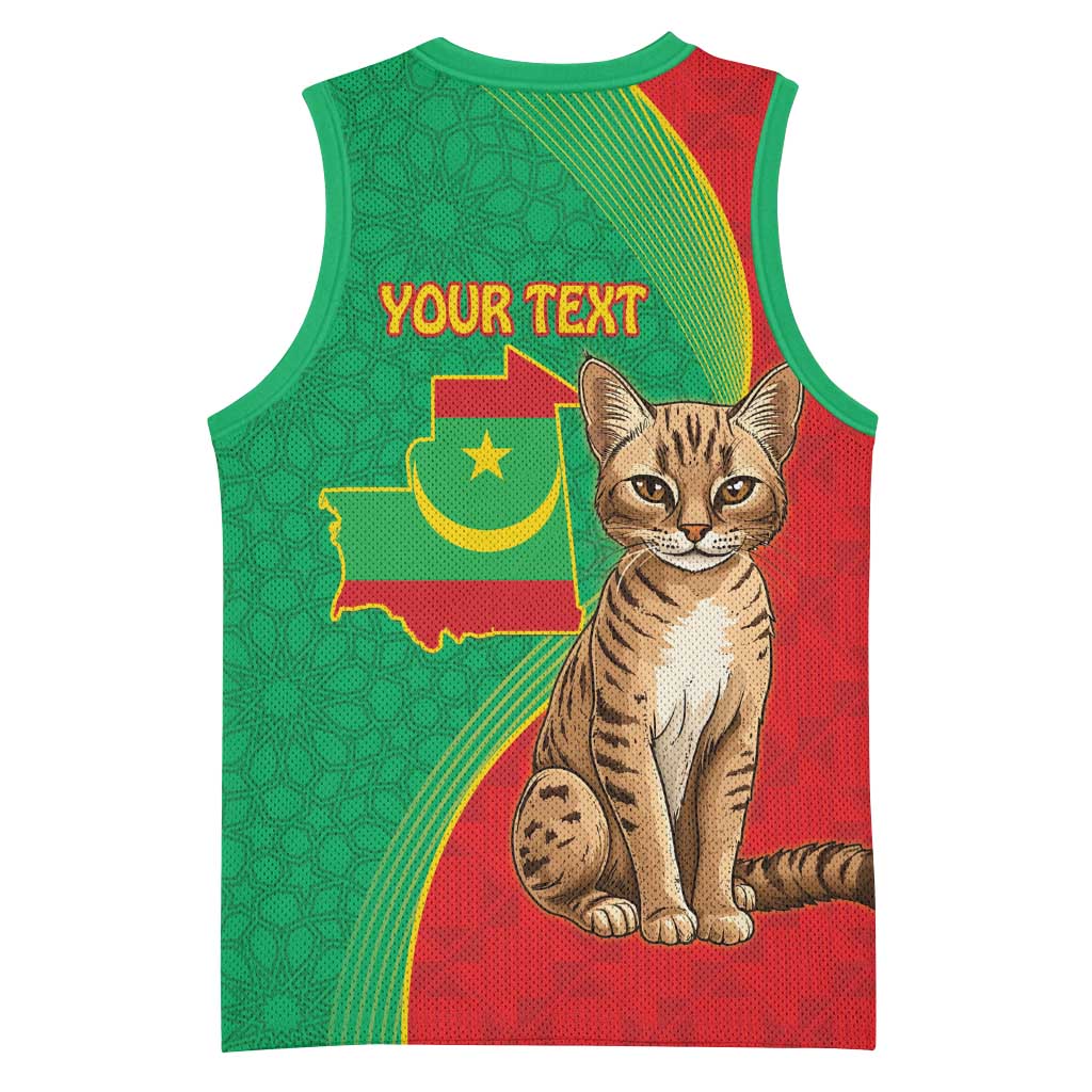 Personalized Mauritania Basketball Jersey Felis Lybica - Islamic Mix African Pattern LT15