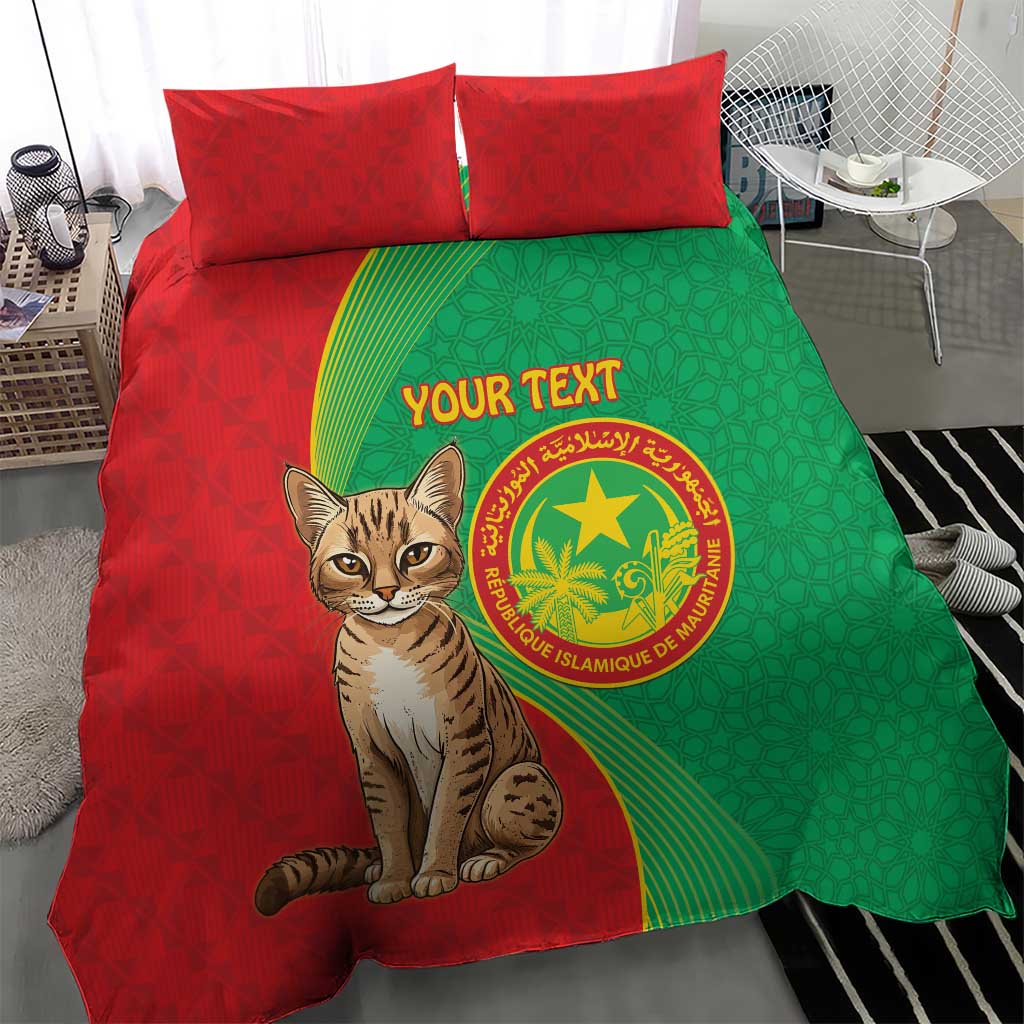 Personalized Mauritania Bedding Set Felis Lybica - Islamic Mix African Pattern