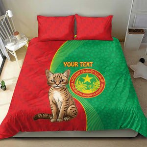 Personalized Mauritania Bedding Set Felis Lybica - Islamic Mix African Pattern