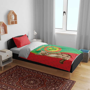 Personalized Mauritania Bedding Set Felis Lybica - Islamic Mix African Pattern