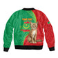 Personalized Mauritania Bomber Jacket Felis Lybica - Islamic Mix African Pattern
