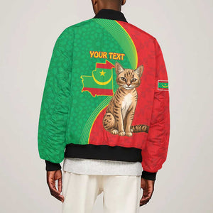 Personalized Mauritania Bomber Jacket Felis Lybica - Islamic Mix African Pattern