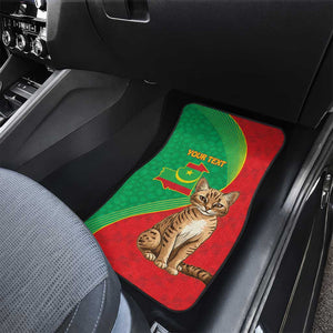 Personalized Mauritania Car Mats Felis Lybica - Islamic Mix African Pattern