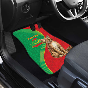 Personalized Mauritania Car Mats Felis Lybica - Islamic Mix African Pattern