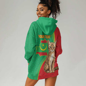 Personalized Mauritania Hoodie Dress Felis Lybica - Islamic Mix African Pattern