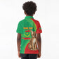 Personalized Mauritania Kid Polo Shirt Felis Lybica - Islamic Mix African Pattern
