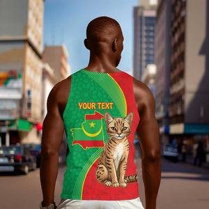 Personalized Mauritania Men Tank Top Felis Lybica - Islamic Mix African Pattern