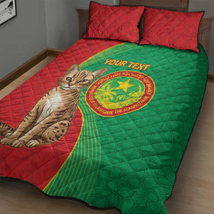 Personalized Mauritania Quilt Bed Set Felis Lybica - Islamic Mix African Pattern