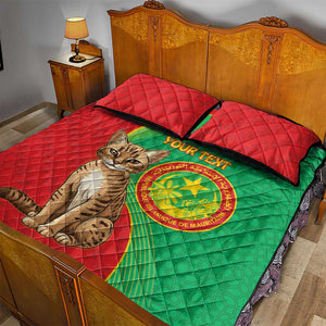 Personalized Mauritania Quilt Bed Set Felis Lybica - Islamic Mix African Pattern