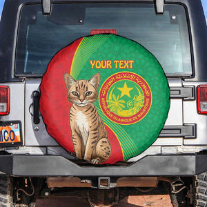 Personalized Mauritania Spare Tire Cover Felis Lybica - Islamic Mix African Pattern