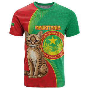 Personalized Mauritania T shirt Felis Lybica - Islamic Mix African Pattern