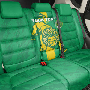 Custom Mauritania Football Back Car Seat Cover Go Lions of Chinguetti