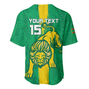 Custom Mauritania Football Baseball Jersey Go Lions of Chinguetti