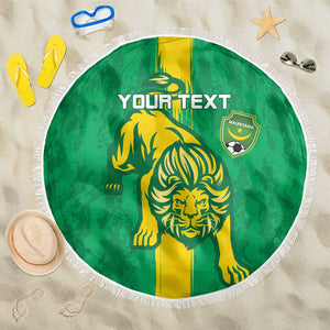 Custom Mauritania Football Beach Blanket Go Lions of Chinguetti