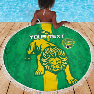 Custom Mauritania Football Beach Blanket Go Lions of Chinguetti