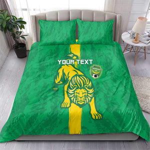 Custom Mauritania Football Bedding Set Go Lions of Chinguetti