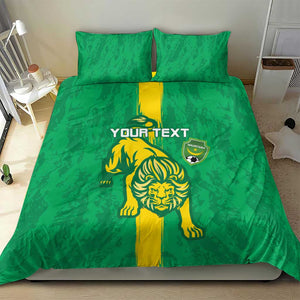 Custom Mauritania Football Bedding Set Go Lions of Chinguetti