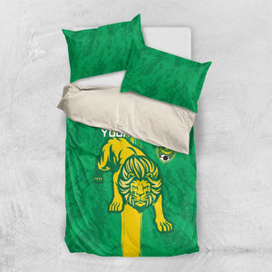 Custom Mauritania Football Bedding Set Go Lions of Chinguetti