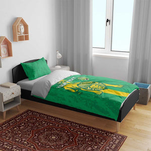 Custom Mauritania Football Bedding Set Go Lions of Chinguetti