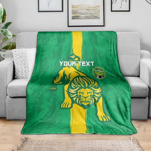 Custom Mauritania Football Blanket Go Lions of Chinguetti