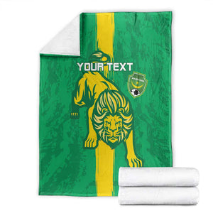 Custom Mauritania Football Blanket Go Lions of Chinguetti