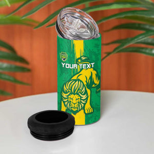 Custom Mauritania Football 4 in 1 Can Cooler Tumbler Go Lions of Chinguetti