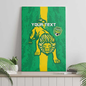 Custom Mauritania Football Canvas Wall Art Go Lions of Chinguetti