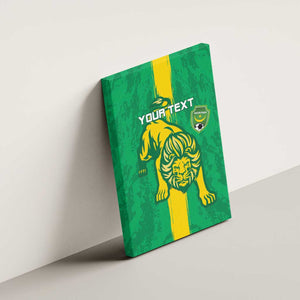 Custom Mauritania Football Canvas Wall Art Go Lions of Chinguetti