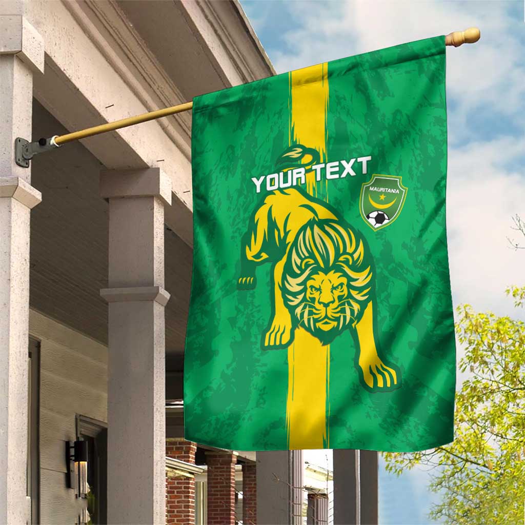 Custom Mauritania Football Garden Flag Go Lions of Chinguetti