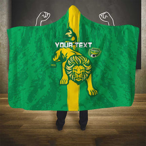 Custom Mauritania Football Hooded Blanket Go Lions of Chinguetti