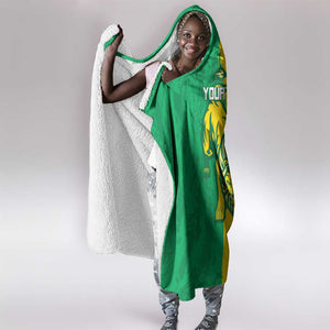 Custom Mauritania Football Hooded Blanket Go Lions of Chinguetti