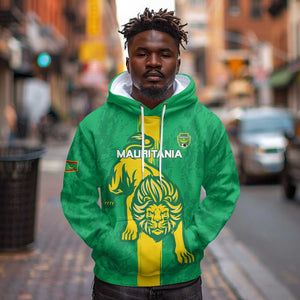 Custom Mauritania Football Hoodie Go Lions of Chinguetti