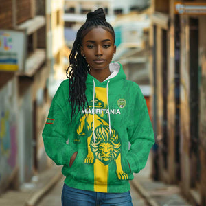 Custom Mauritania Football Hoodie Go Lions of Chinguetti