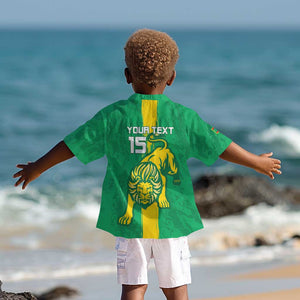 Custom Mauritania Football Kid Hawaiian Shirt Go Lions of Chinguetti