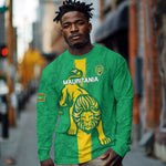 Custom Mauritania Football Long Sleeve Shirt Go Lions of Chinguetti