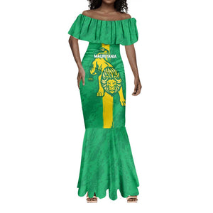 Custom Mauritania Football Mermaid Dress Go Lions of Chinguetti