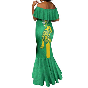 Custom Mauritania Football Mermaid Dress Go Lions of Chinguetti