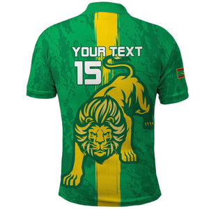 Custom Mauritania Football Polo Shirt Go Lions of Chinguetti