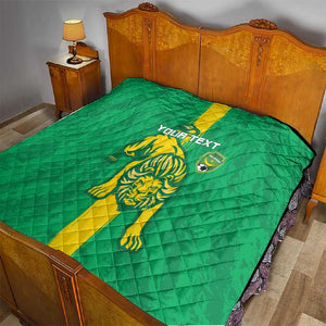 Custom Mauritania Football Quilt Go Lions of Chinguetti